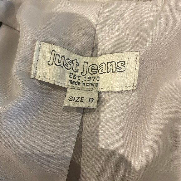 Beautiful Beige Tailored Trench Coat 100% Cotton Just Jeans Size 8 - Picture 9 of 10